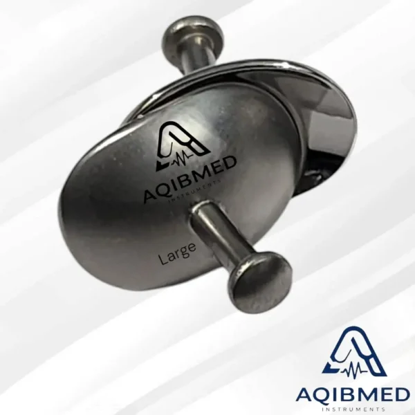 Corneal Eye Shield Large 30mm x 22mm Stainless Steel